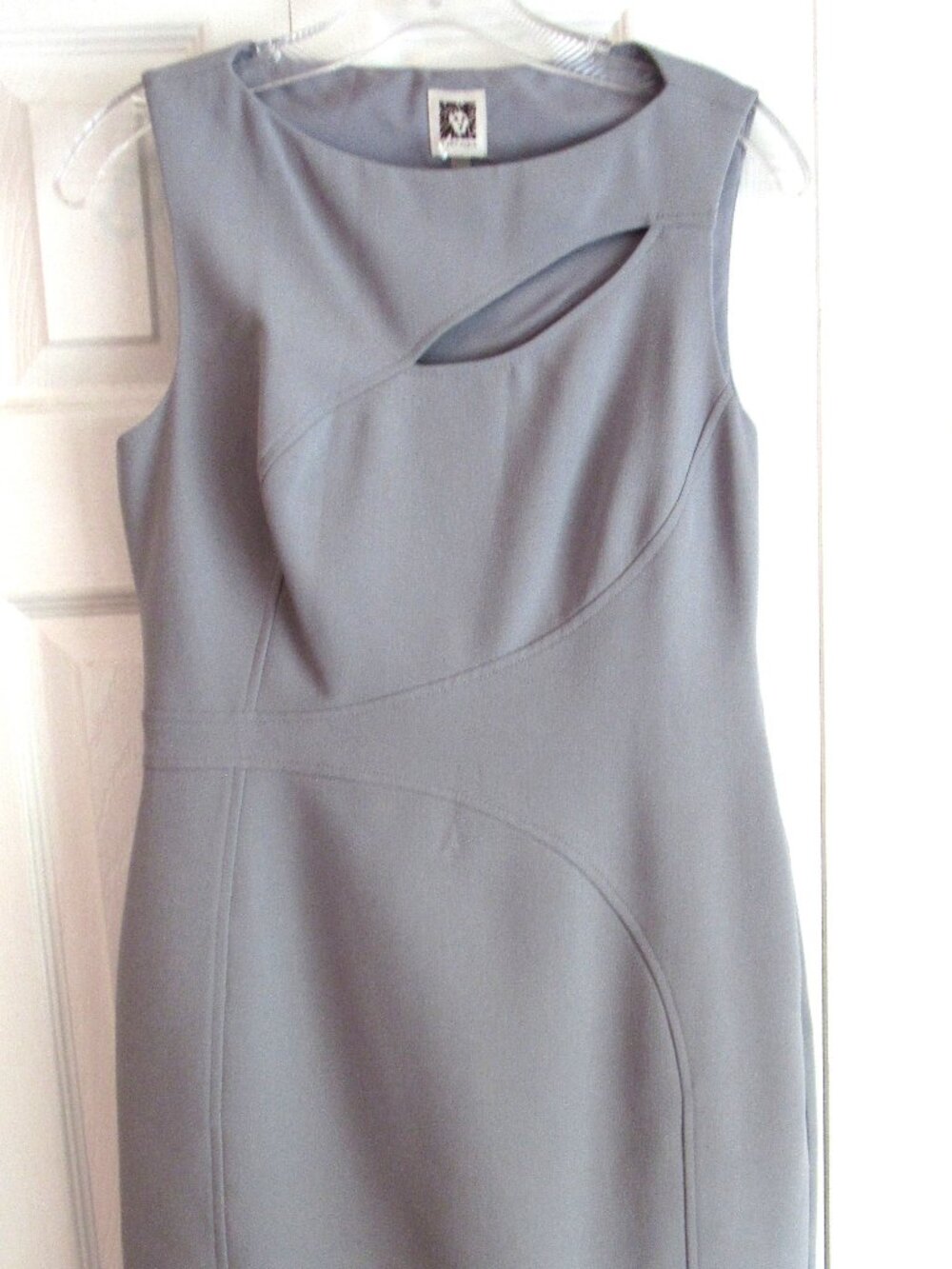 ANNE KLEIN GRAY DRESS SZ 4